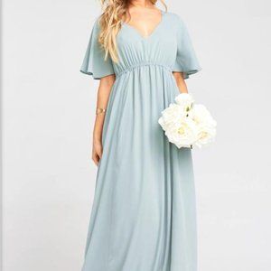 Show me your Mumu Emily Empire Maxi Dress/ Bridesmaids dress